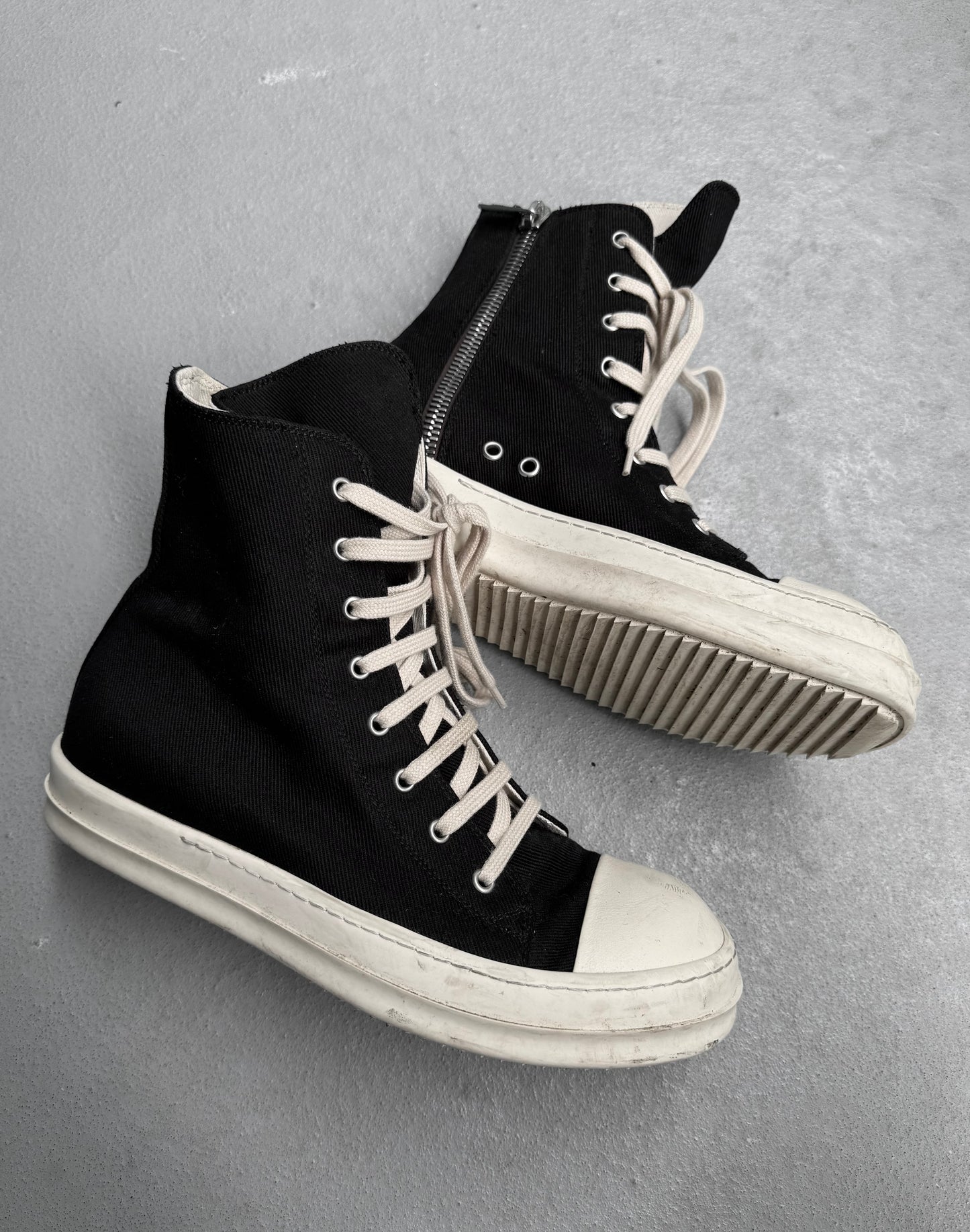 Rick Owens DRKSHDW AW16 “MASTODON” Canvas Ramones Sneakers