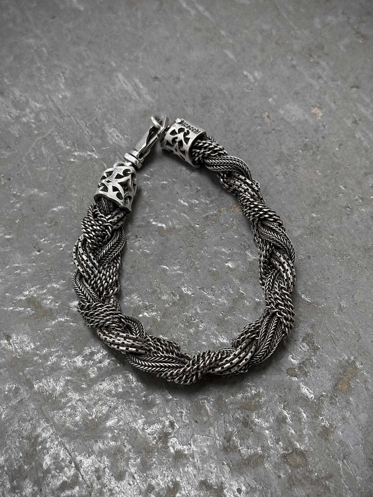 Emanuele Bicocchi .925 Silver Mixed Braided Bracelet | Archive Fashion Toronto
