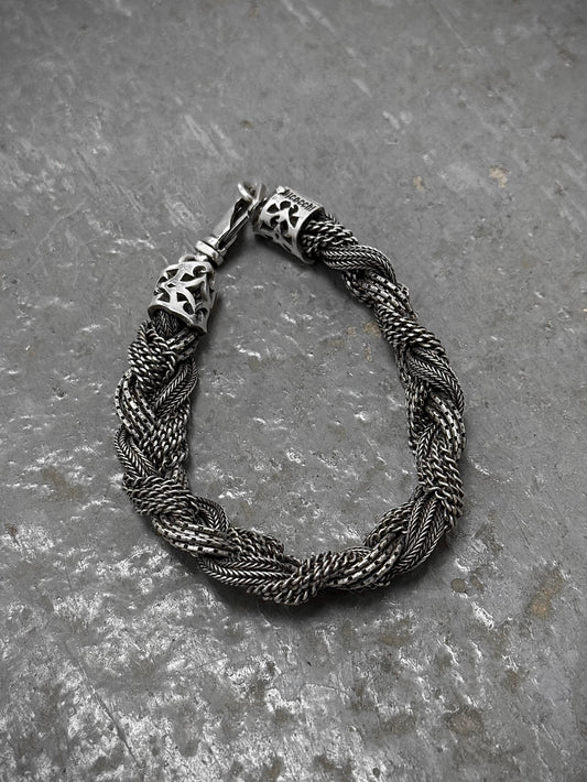 Emanuele Bicocchi .925 Silver Mixed Braided Bracelet | Archive Fashion Toronto