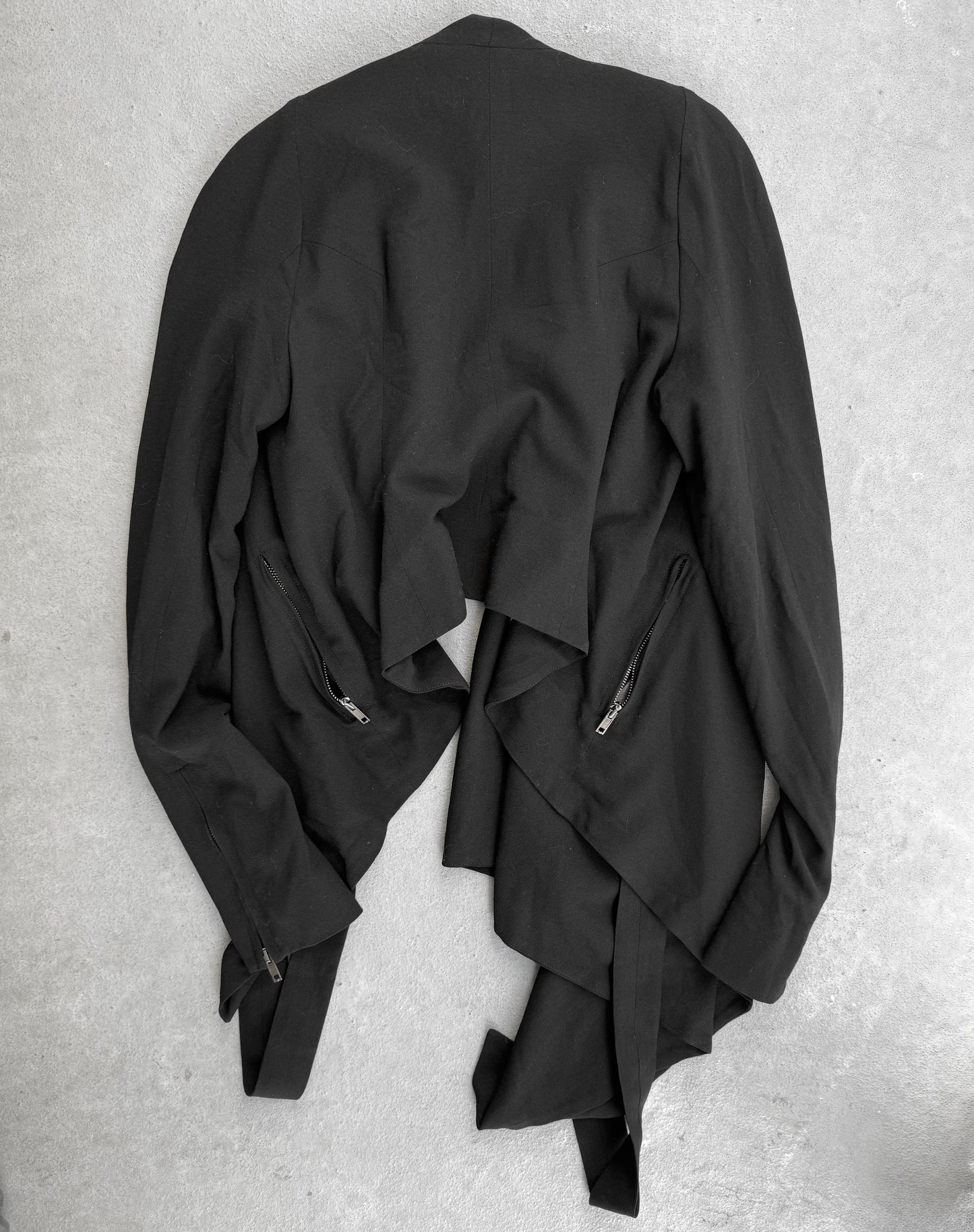 Gareth Pugh 2010s Asymmetric Open-front Raglan Jacket