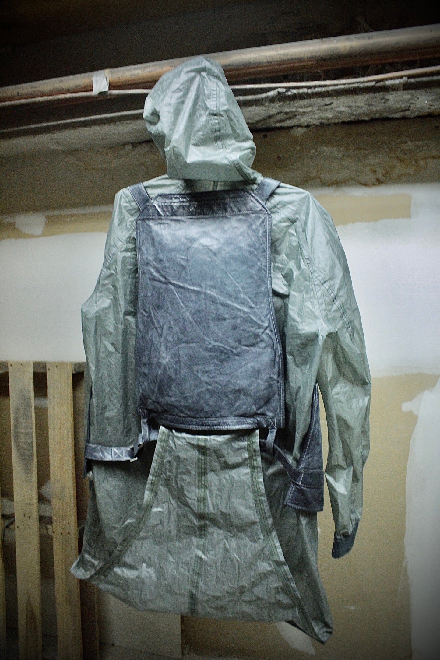 Carol Christian Poell 'VM/2423 ROOMS-PTC/29' Object-dyed Kangaroo Leather Parachute Vest Bag