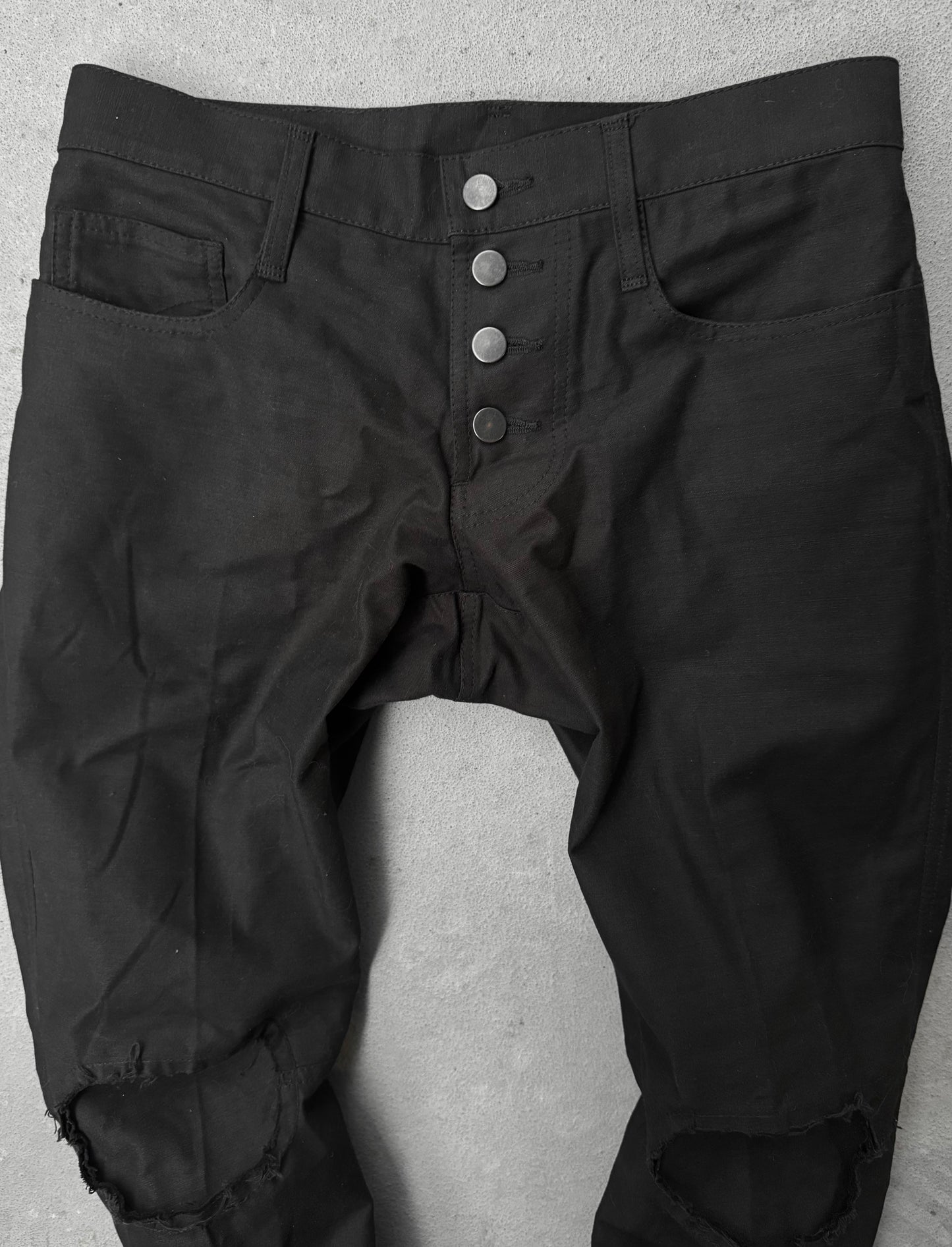 Christopher Nemeth 'NO. 820' 3D Structure Repaired Knee Denim