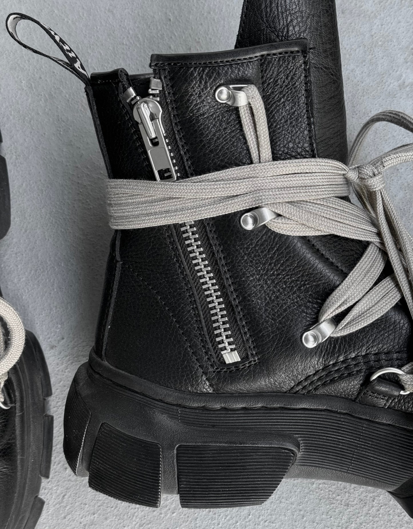 Rick Owens x Dr. Martens 1460 DMXL Megalace Leather Lace-up Boots