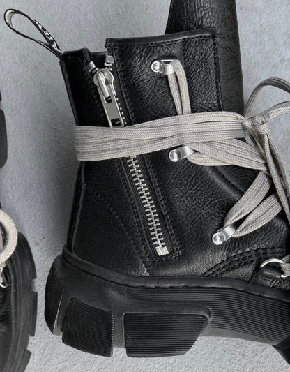 Rick Owens x Dr. Martens 1460 DMXL Megalace Leather Lace-up Boots