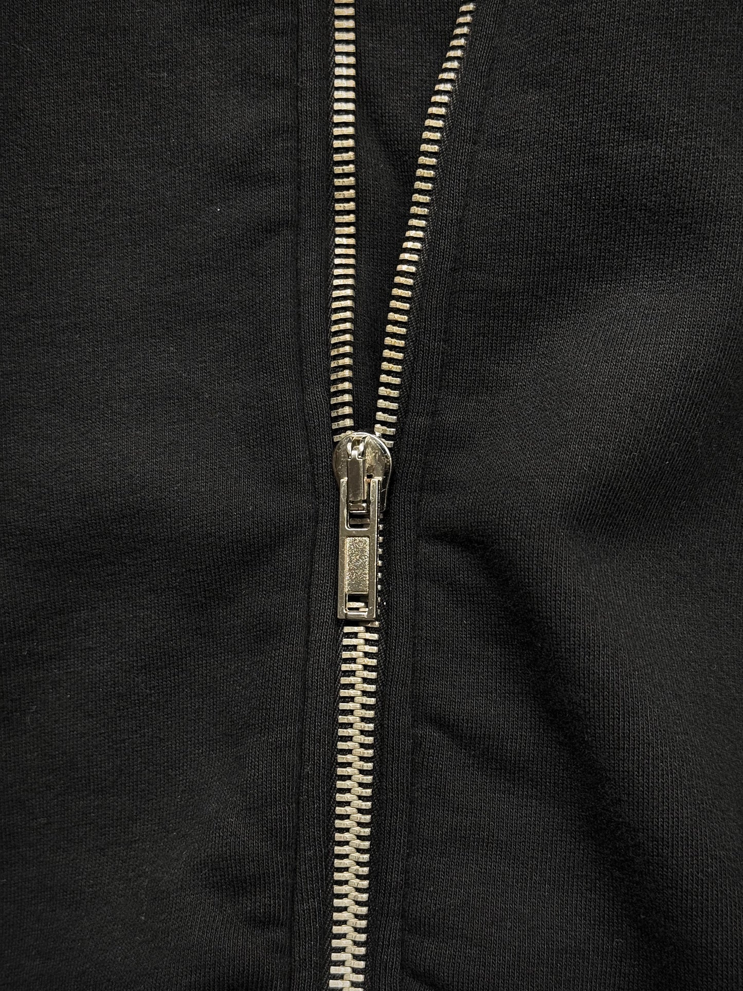 Rick Owens DRKSHDW AW14 "MOODY" Mollino Zip Up Cotton Fleece Sweater detail | DRIEW GARMENTS