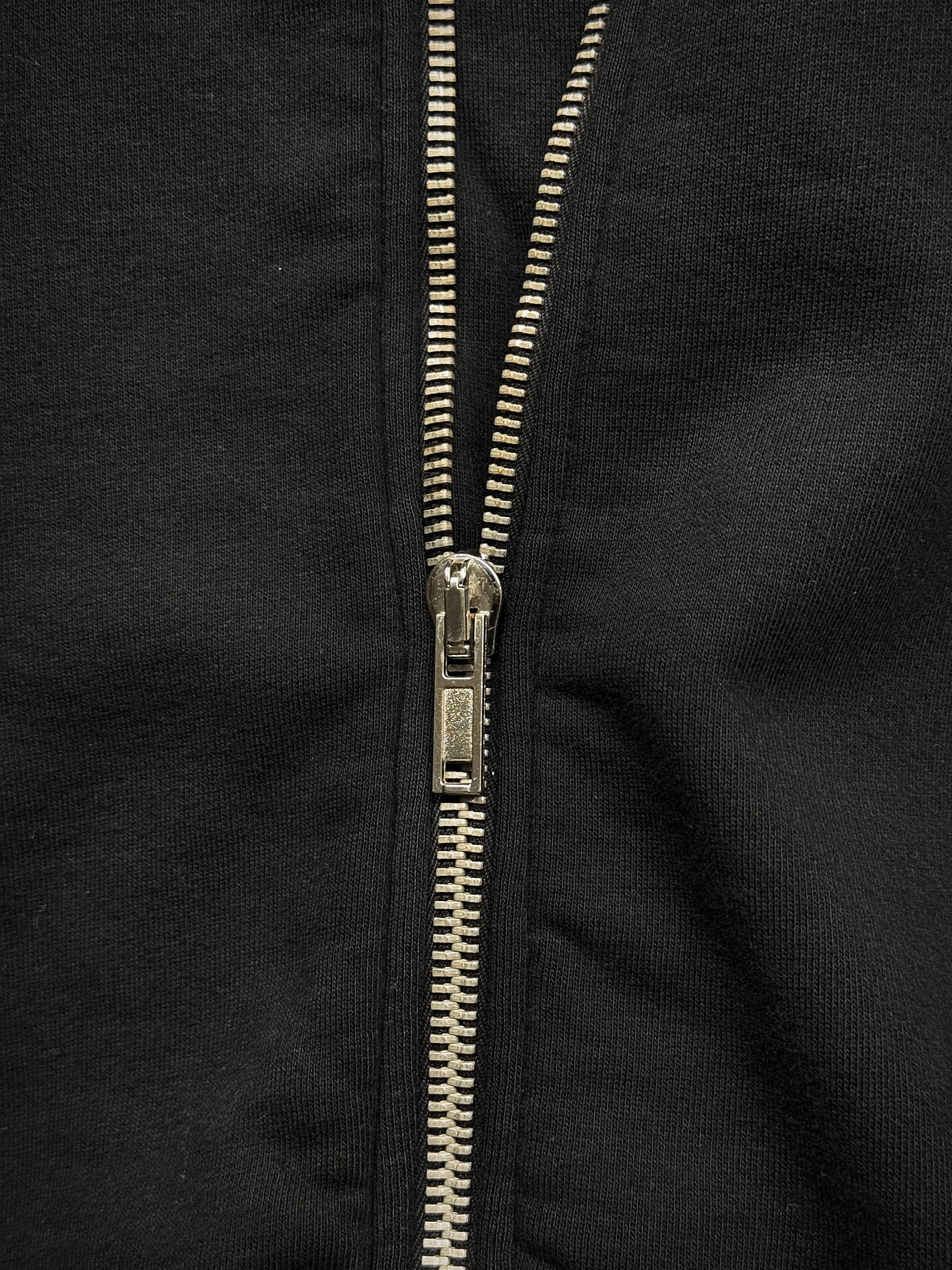 Rick Owens DRKSHDW AW14 "MOODY" Mollino Zip Up Cotton Fleece Sweater detail | DRIEW GARMENTS