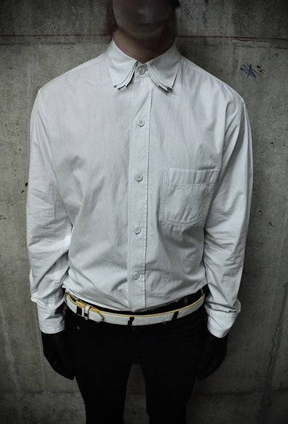 Yohji Yamamoto POUR HOMME AW18 Triple Collar Button-up Shirt detail | DRIEW GARMENTS
