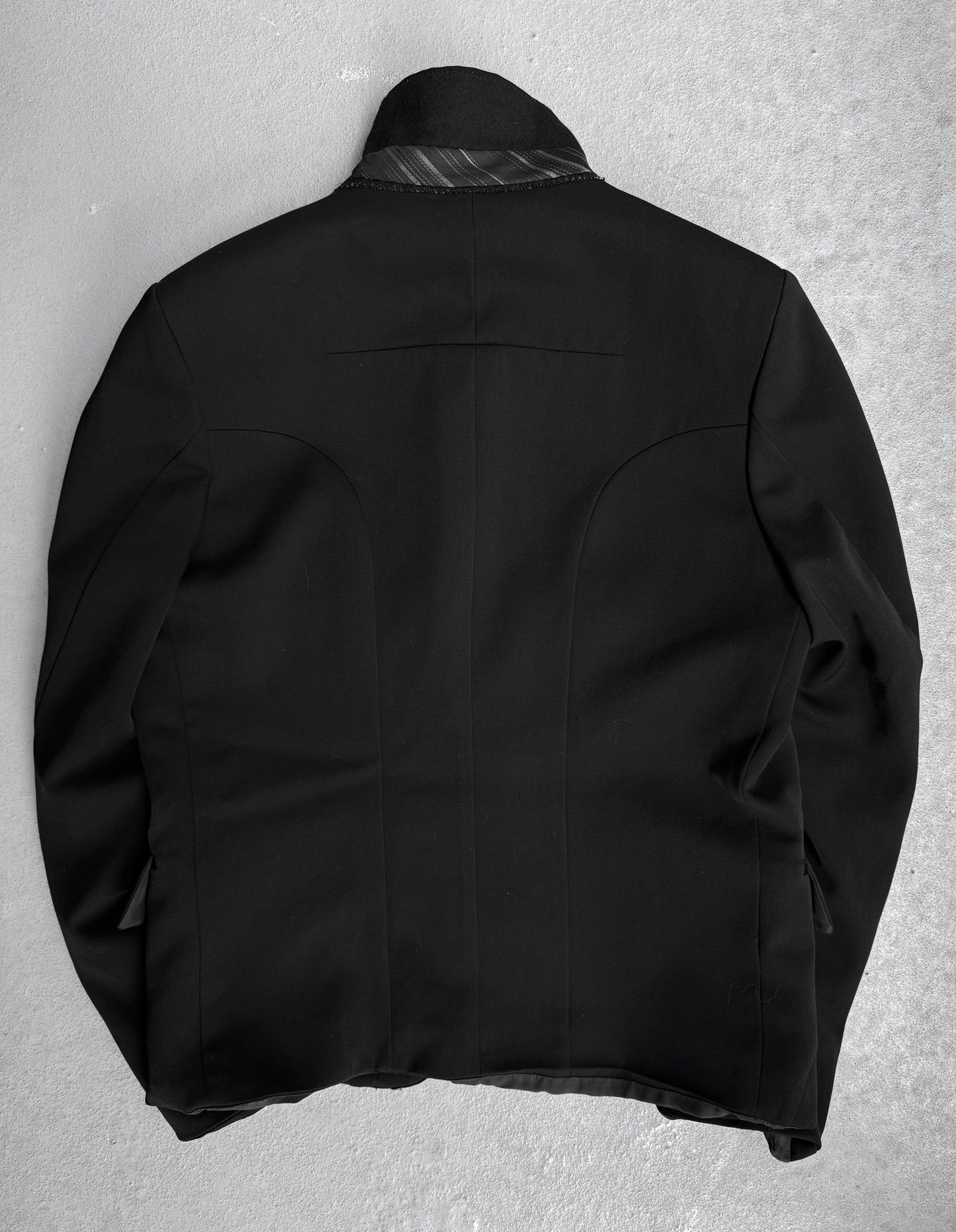 UNDERCOVER AW06-07 “but beautiful: GURU GURU” Asymmetrical Tuxedo Jacket