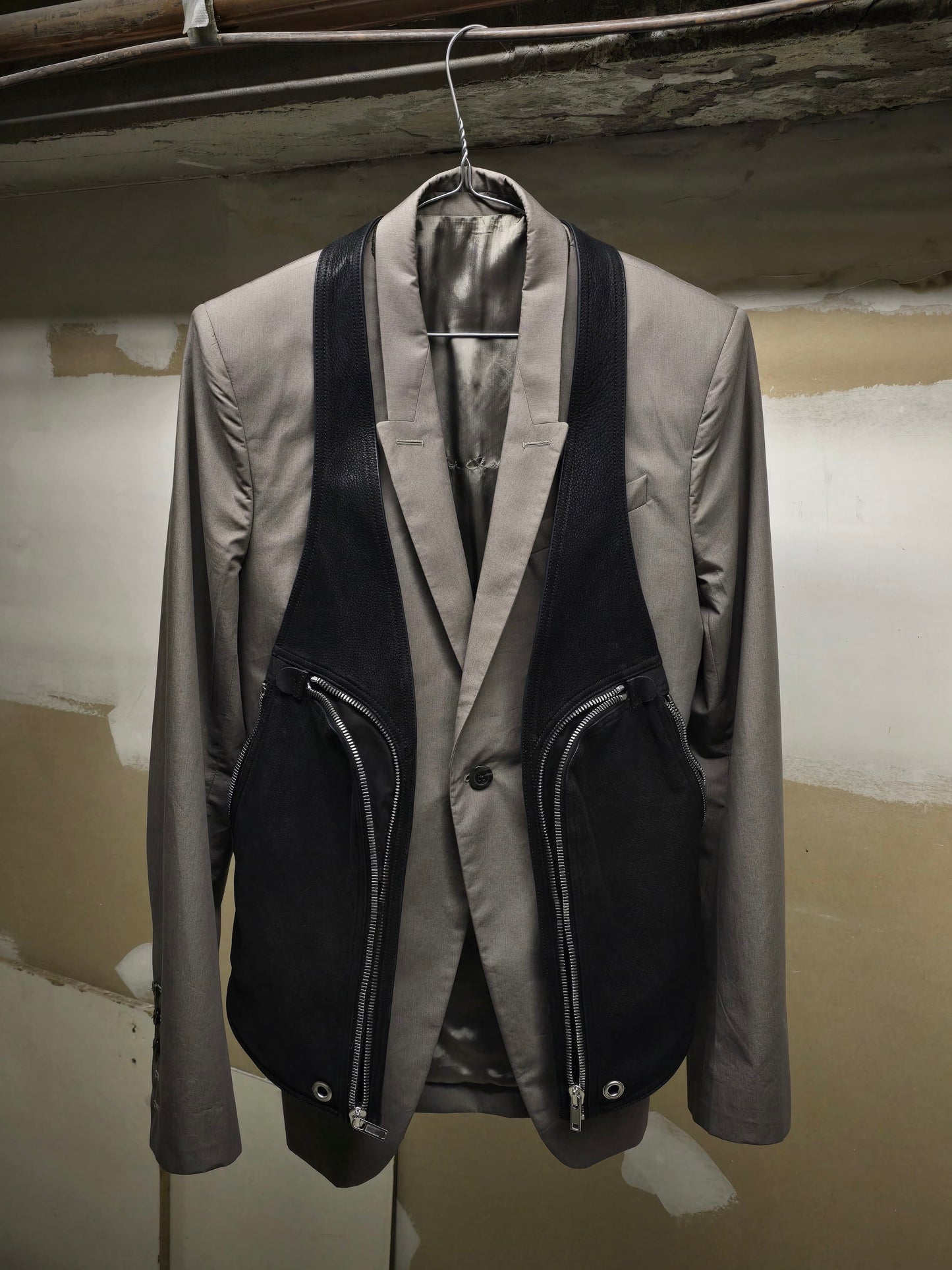 Rick Owens SS22 "FOGACHINE" DUST Moleskin Blazer