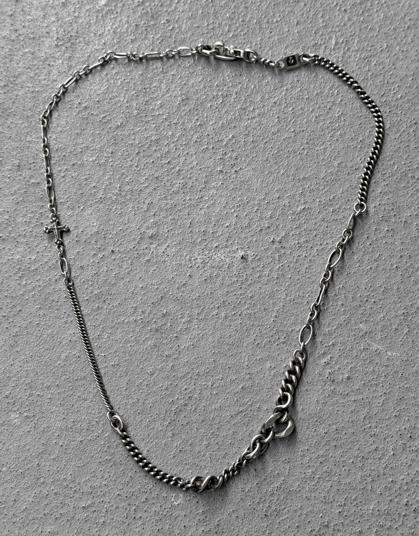 WERKSTATT:MÜNCHEN 'M3851' Faith Love Hope Chocker Silver Necklace