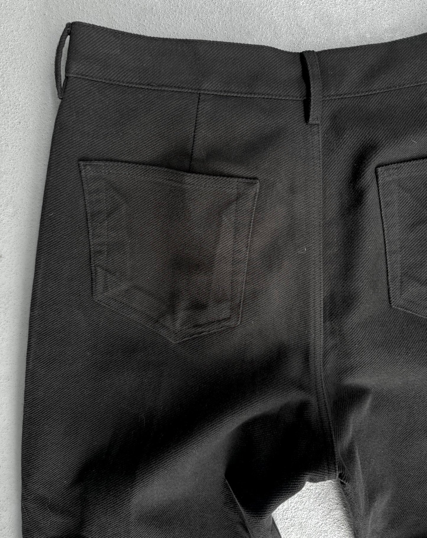 Rick Owens AW24 "PORTERVILLE" Geth Wide Leg Moleskin Denim