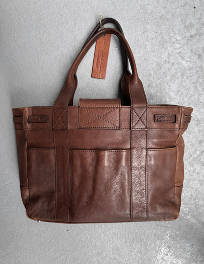 SAN Hideaki Mihara x HOSU.APTD Early 00s ‘Birkin’ Cow Leather Hand Bag