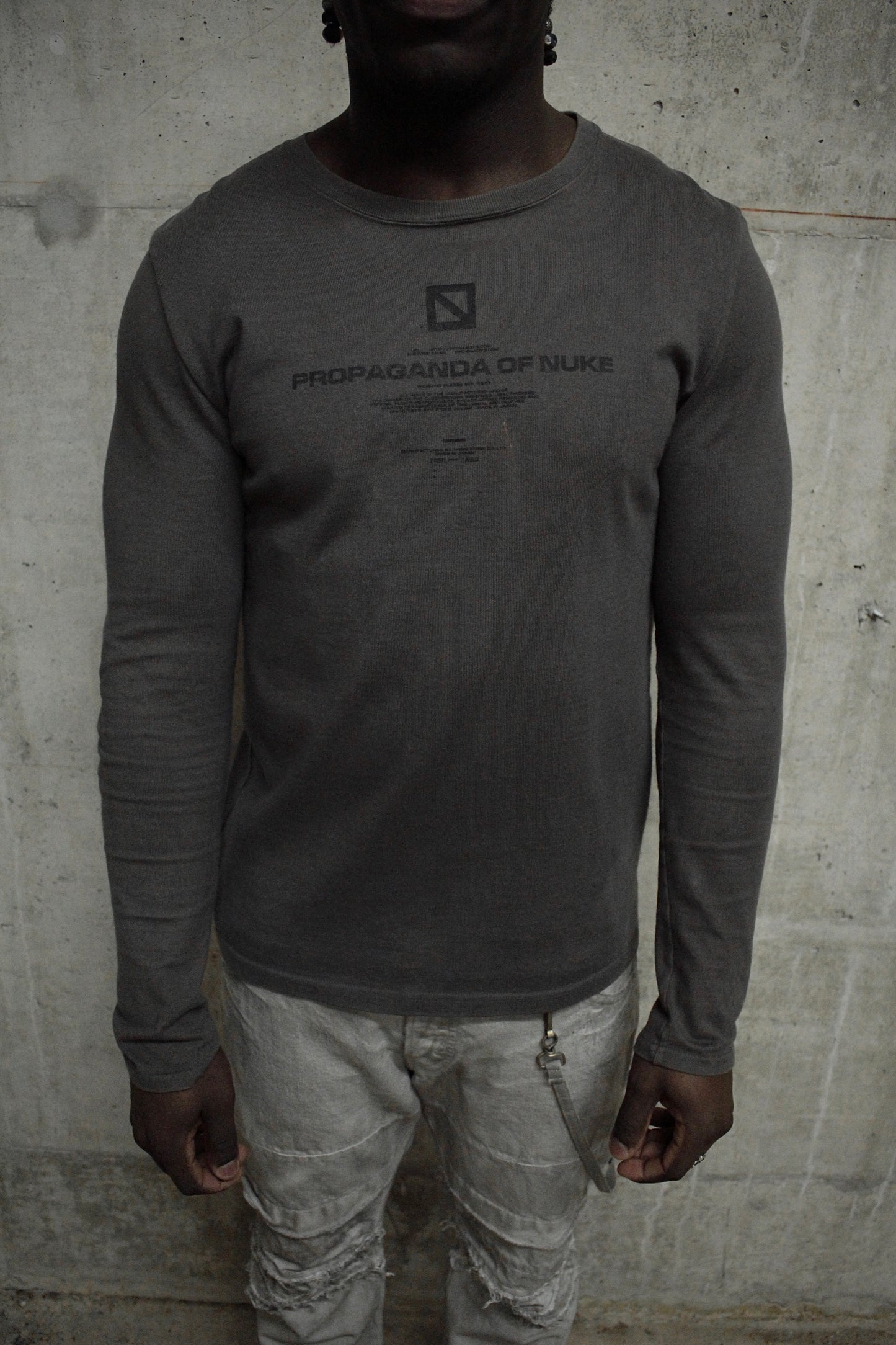 NUKE by Tatsuro Horikawa Late 90s Graphic Long-sleeves Jumper