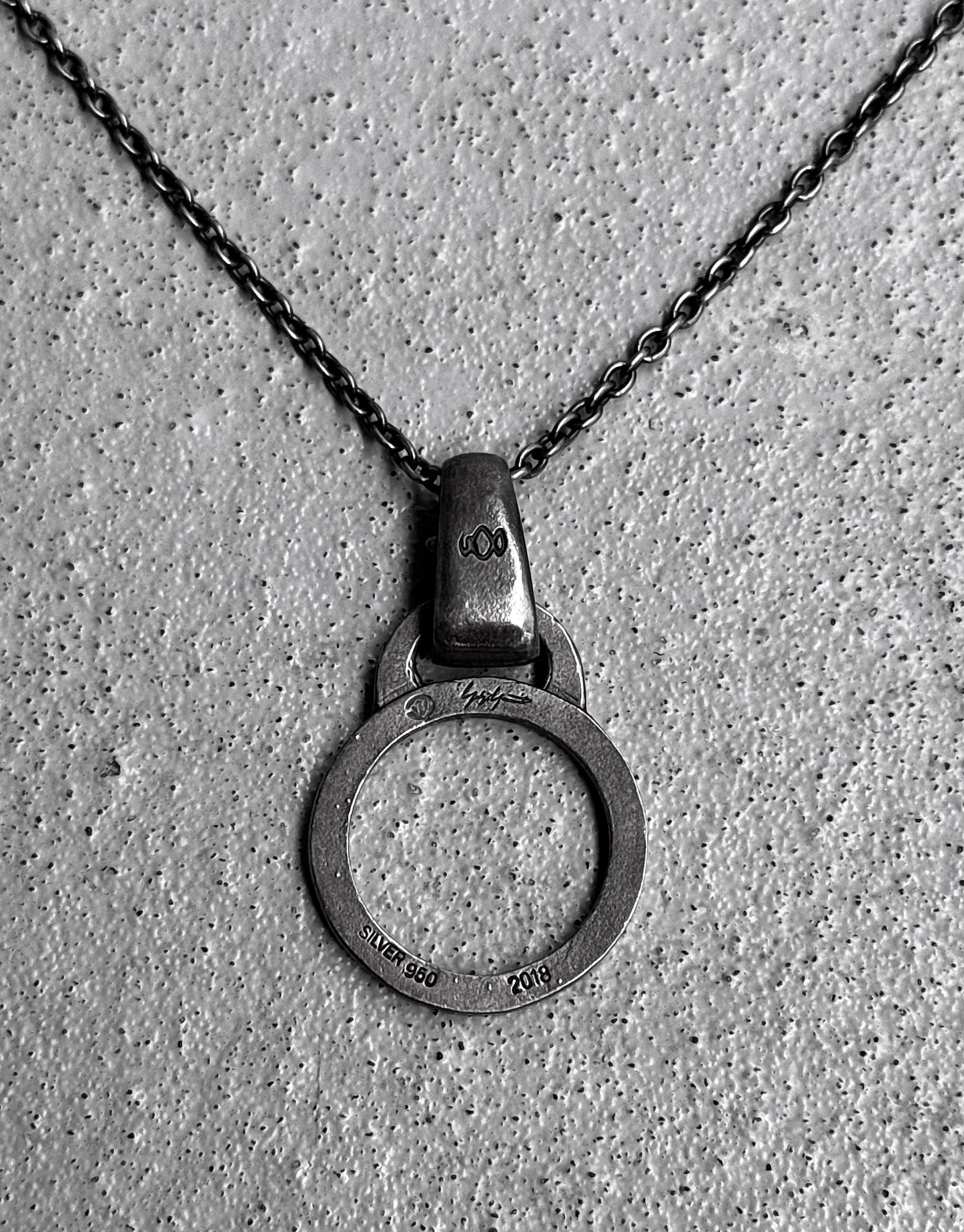 GOTHIC by Yohji Yamamoto 2018 Glass Holder .950 Silver Pendant Necklace