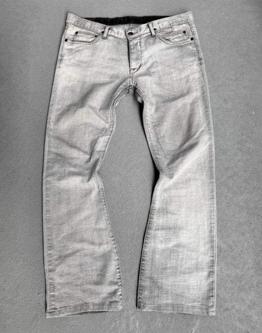 Rick Owens DRKSHDW AW06 “DUSTULATOR” Pearl ‘Bias’ Flare Bootcut Denim