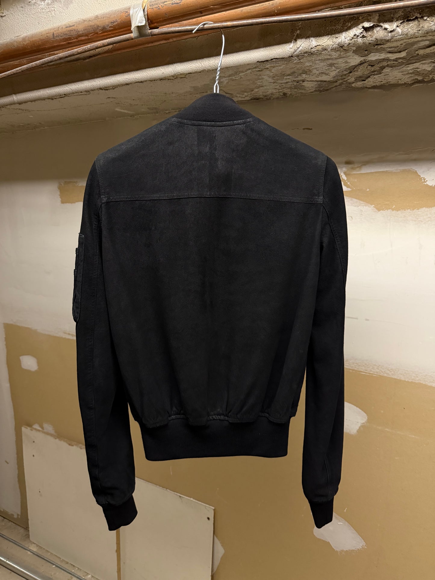 Rick Owens SS14 "VICIOUS" Blistered Lamb Leather Bomber Jacket detail | DRIEW GARMENTS