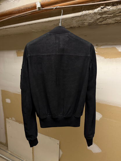 Rick Owens SS14 "VICIOUS" Blistered Lamb Leather Bomber Jacket detail | DRIEW GARMENTS