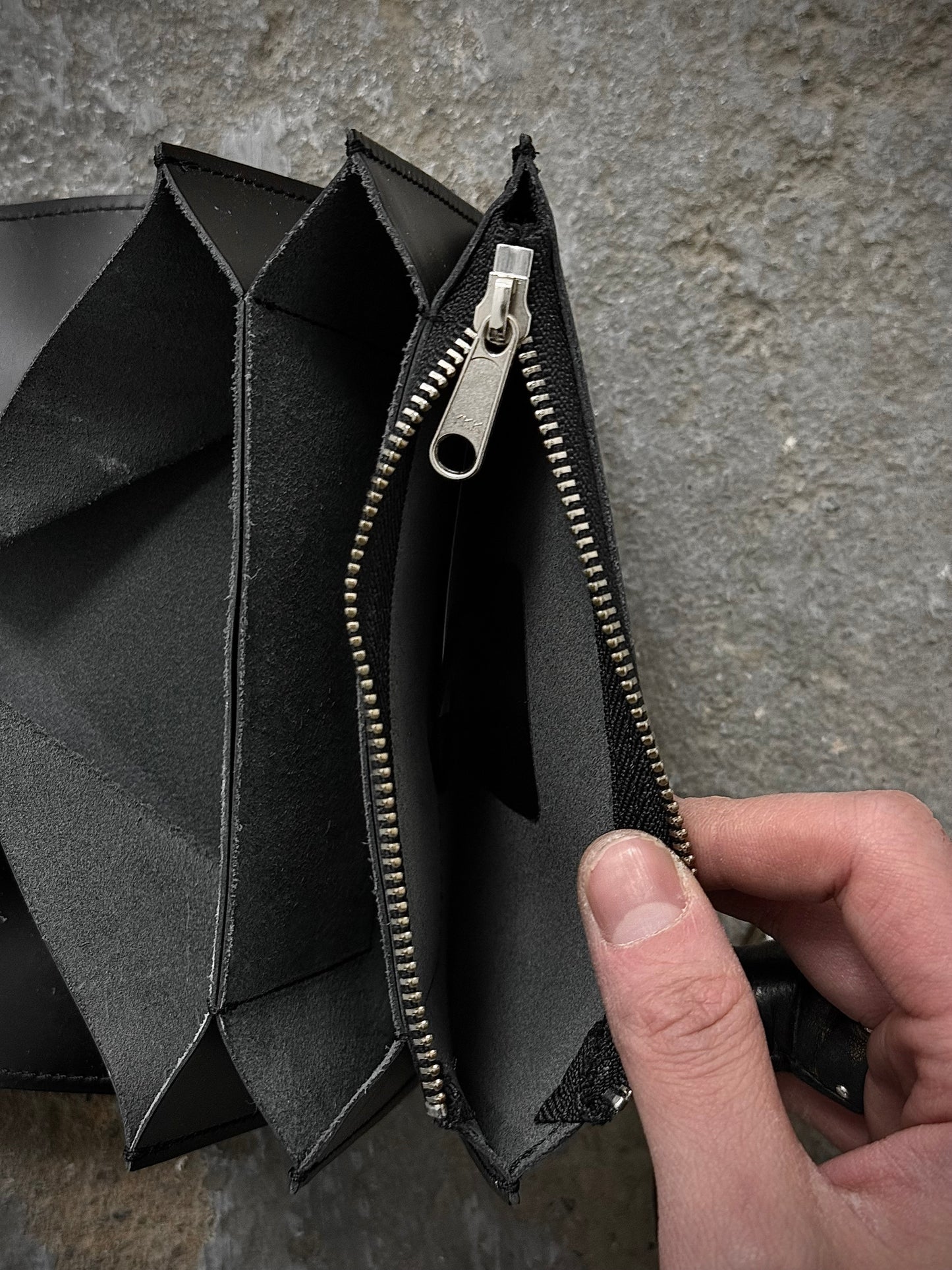 COMME des GARÇONS SS23 Studded Cow Leather Wallet detail | DRIEW GARMENTS