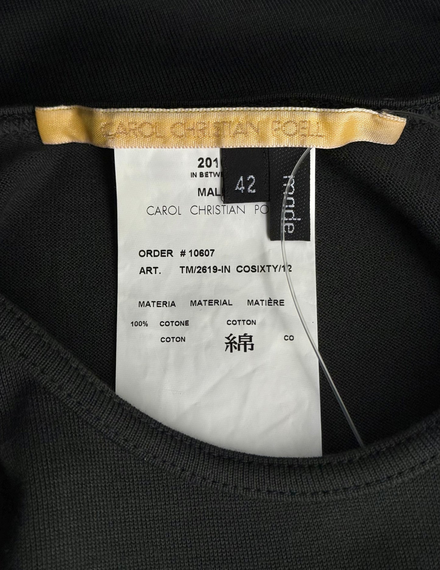 Carol Christian Poell 'TM/2619-IN COSIXTY/12' Reversible Seamless Short-sleeve XT-Shirt