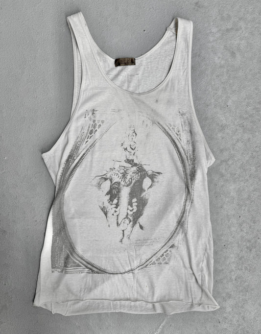 G.O.A Early 00s ‘Myth of elephant’ Graphic Printed Tank Top