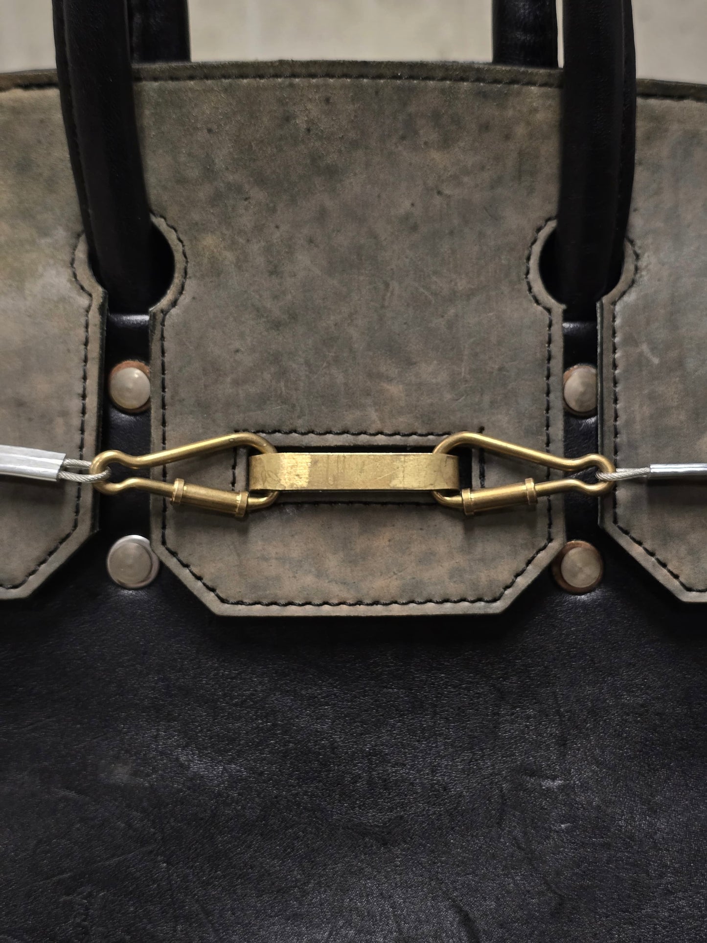ierib SS22 Exclusive Smooth Horse + Marble Cordovan Leather 'Bark Bag #35'