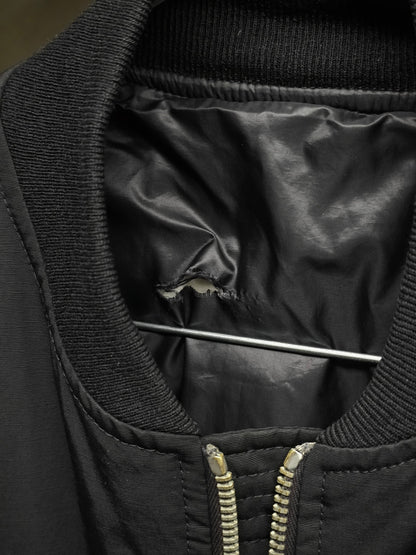 Rick Owens AW13 "PLINTH" Down Filled MA-1 Bomber Jacket detail | DRIEW GARMENTS