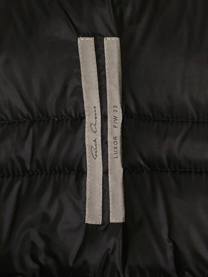 Rick Owens AW23 "LUXOR" PEARL ACID DEGRADE Jumbo Peter Flight Padded Denim Jacket