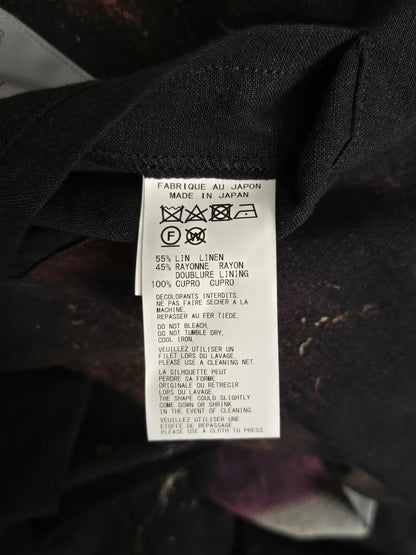 Yohji Yamamoto POUR HOMME SS24 Renaissance Painting Print Linen Coat detail | DRIEW GARMENTS