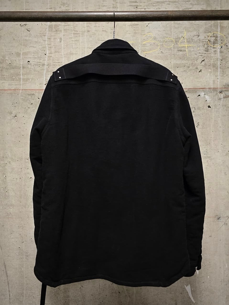 Rick Owens DRKSHDW AW24 "PORTERVILLE" Black Cotton Moleskin 'Outershirt'