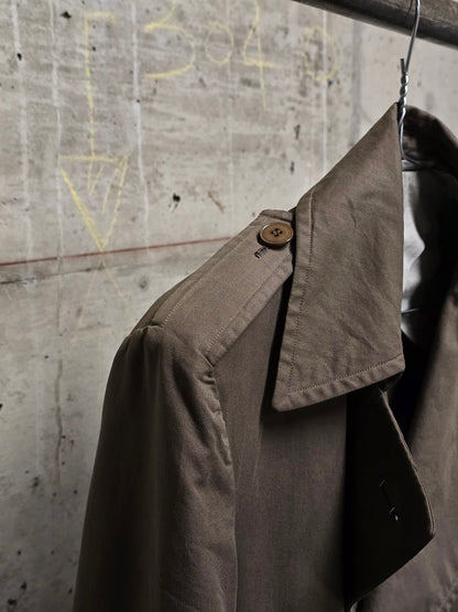 Carol Christian Poell SS03 'OM/1786T WEAVE/14' Dark Khaki Caban Coat