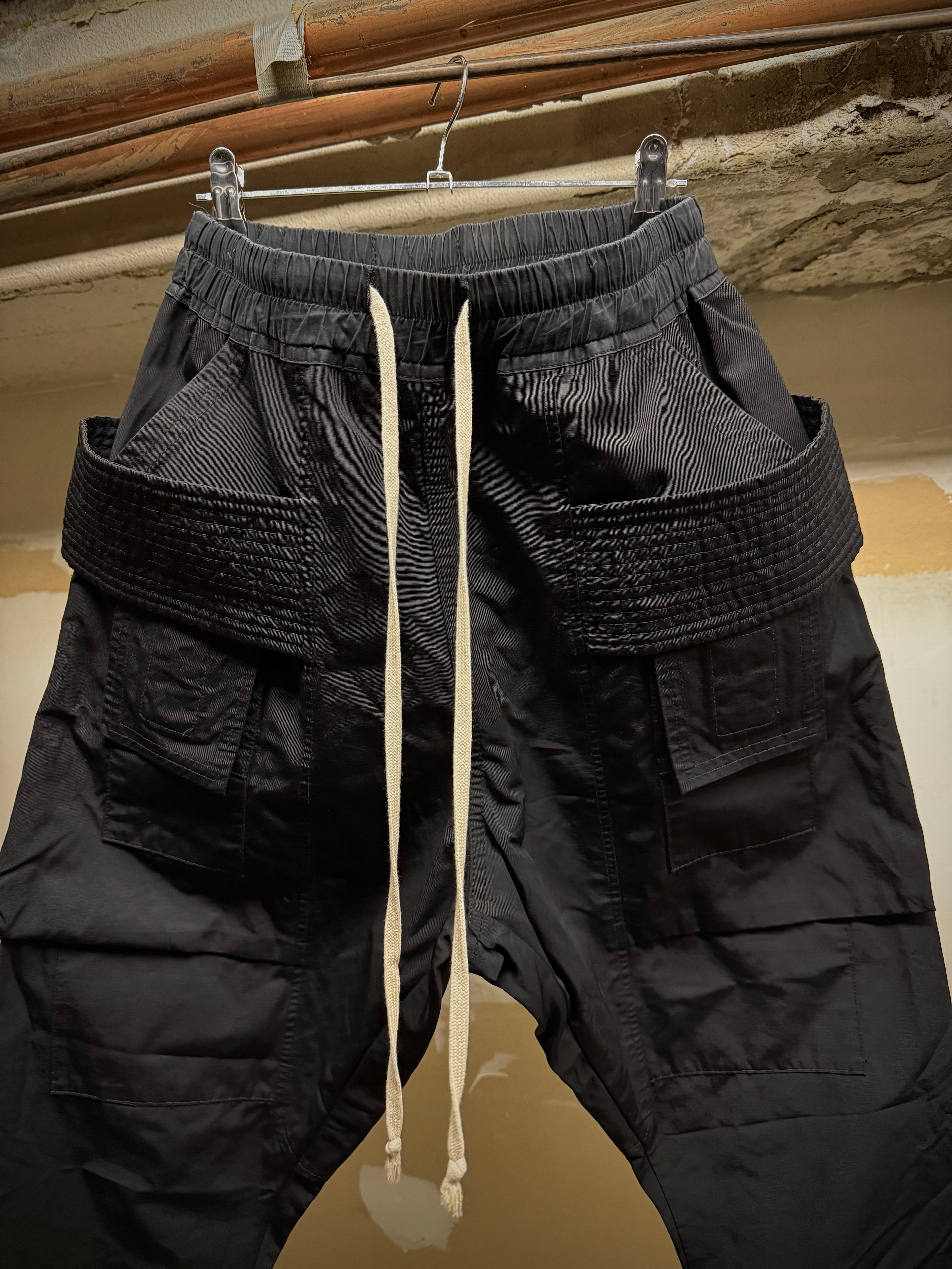 リックオウエンス　WALRUS S/S 17 サルエルパンツ サイズ46 Rick Owens SS17 “WALRUS” Wool-blend Wide Leg Cargo Pants Rick