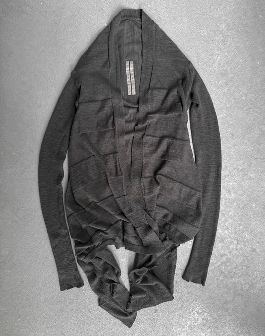 Rick Owens SS16 "CYCLOPS" DARKDUST Open-Front Cardigan