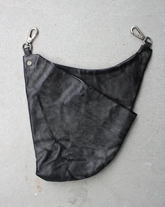 Attachment by Kazuyuki Kumagai Early 00s Cowhide Leather Vachetta Waist Bag