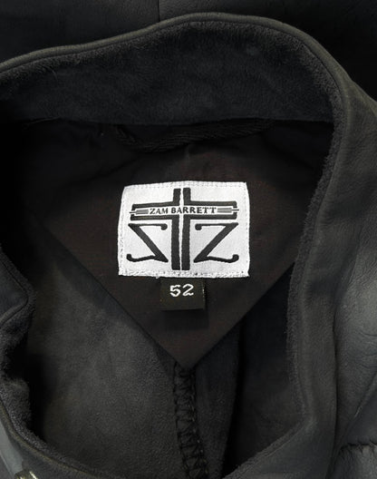 Zam Barrett SS25 Two-Toned Overlock Kangaroo ‘Faulted Shoulder 2.0’ Leather Jacket