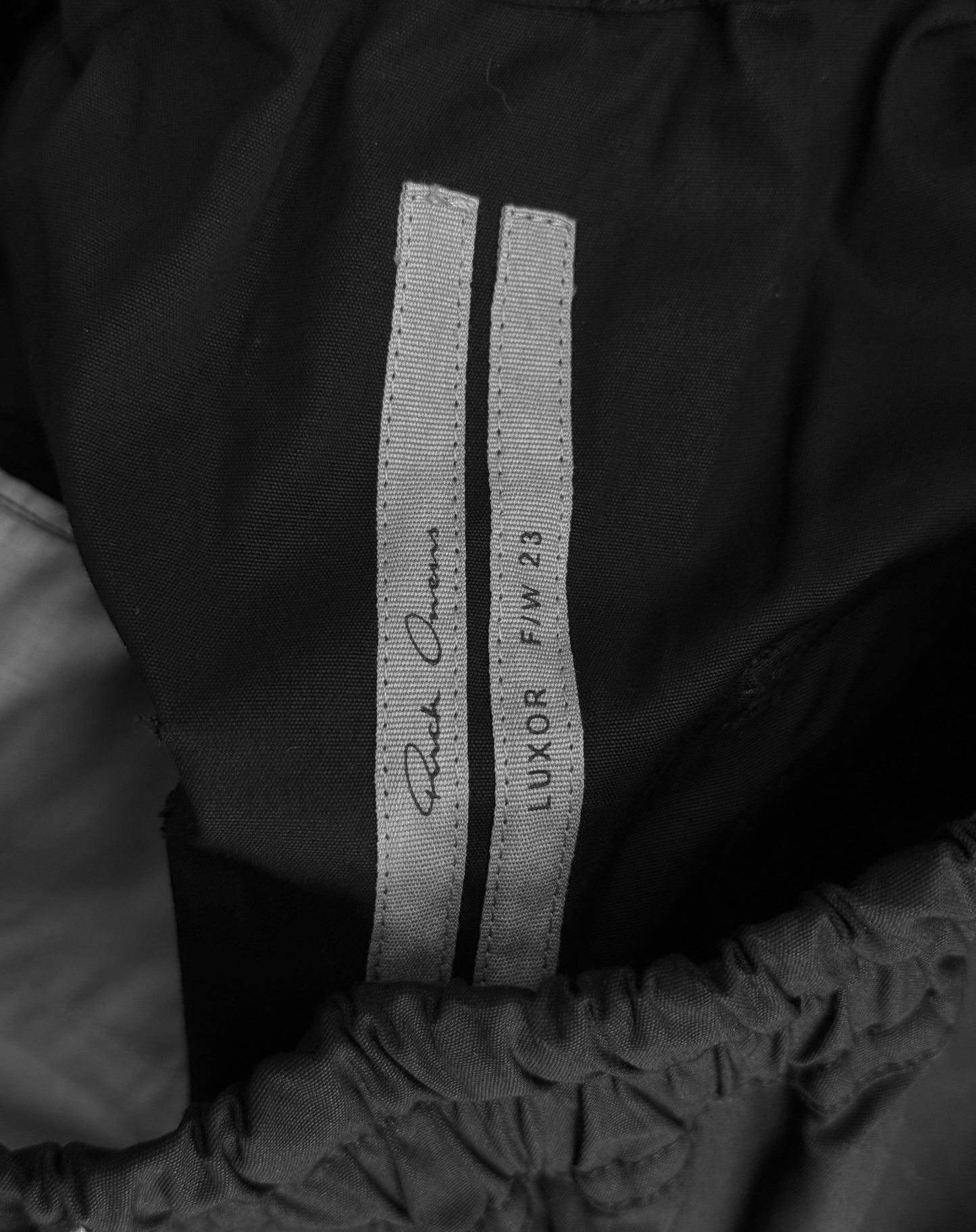 Rick Owens AW23 "LUXOR" Drop-crotch Cargo Pod Shorts