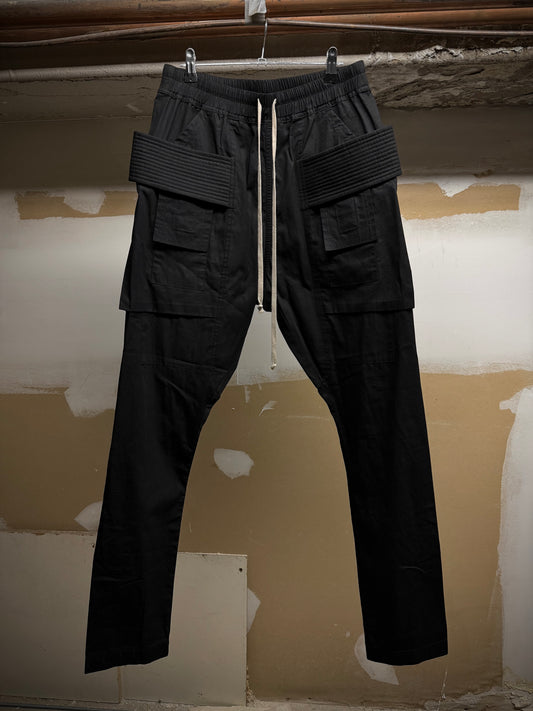 Rick Owens DRKSHDW SS19 "BABEL" Rip Stop Creatch Cargo Pants