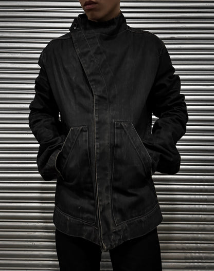 Rick Owens DRKSHDW SS13 "ISLAND" Heavy Waxed Slave Denim Jacket