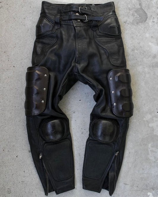 Kadoya 00s Armour Shield Cowhide Leather Motorcycle Pants