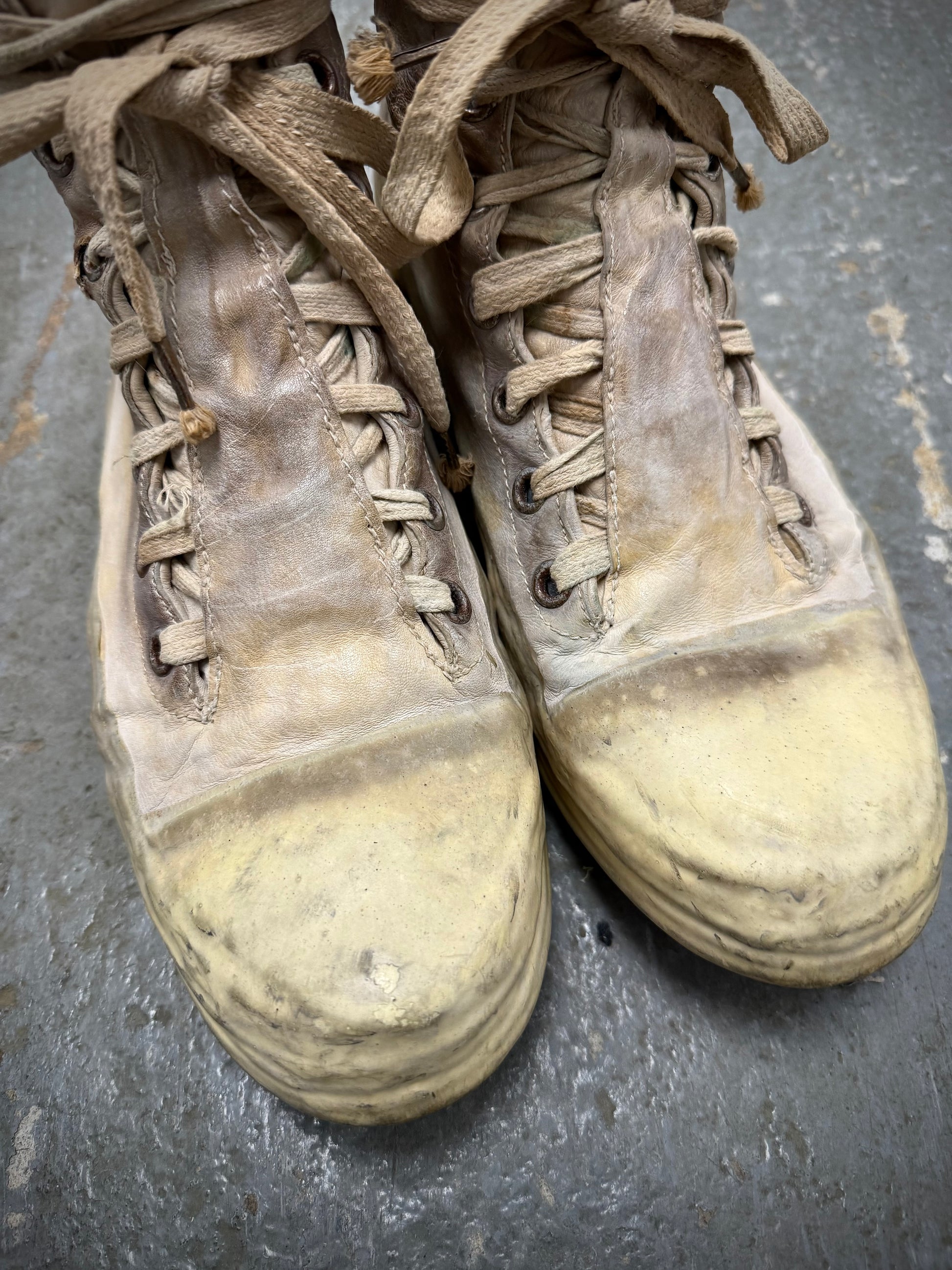 Carol Christian Poell ‘AM/2524 ROOMS-PTC/01’ Object-dyed Kangaroo Leather Drip Sneakers (10) detail | DRIEW GARMENTS