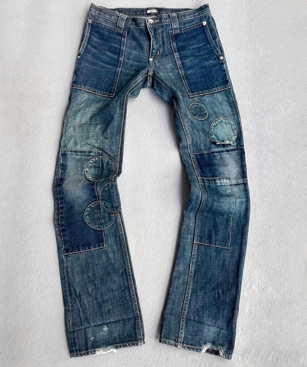 Undercover AW01 DAVF Patchwork Flare Denim | Archive – DRIEW