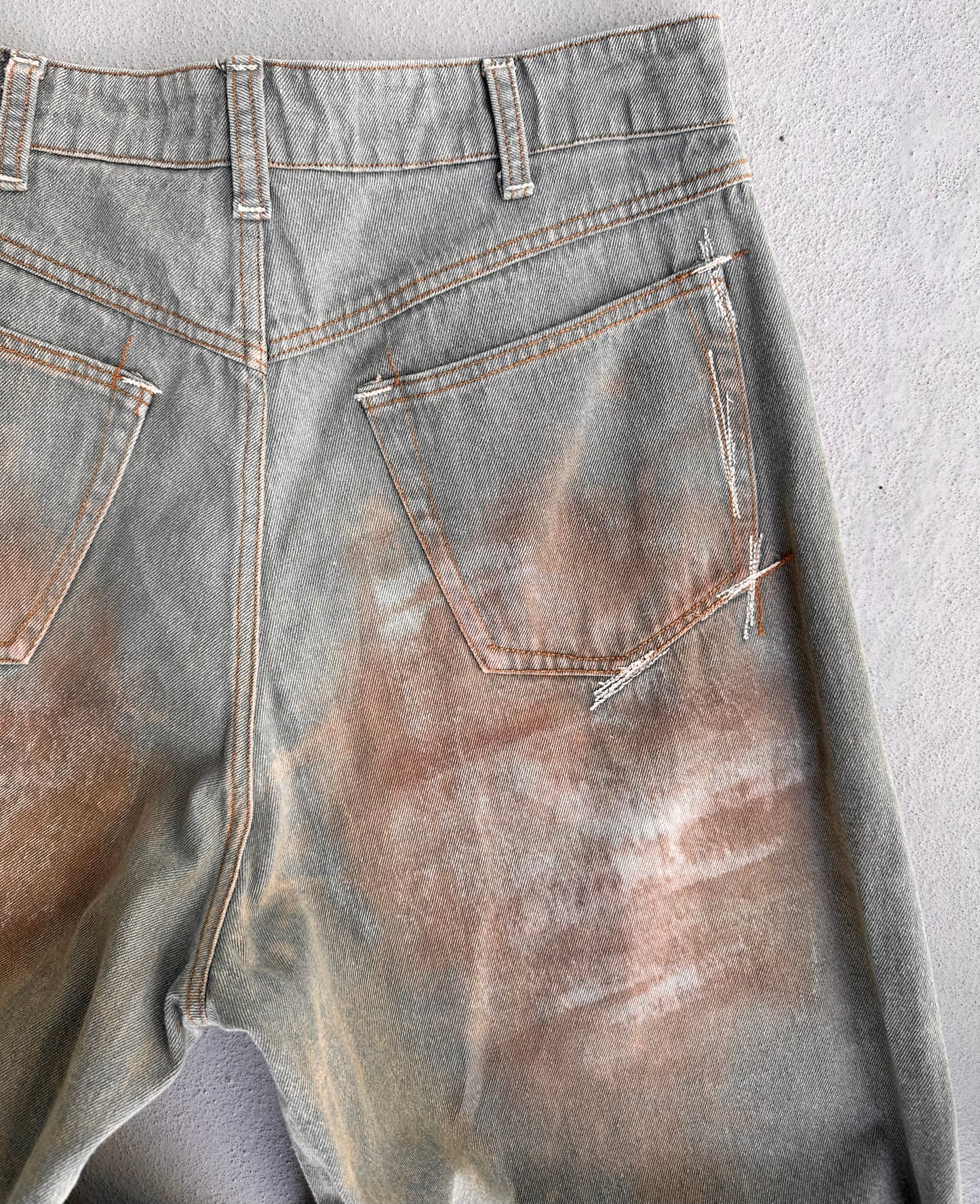 KREČET SS24 Wide Cut Blue Mud-wash Denim