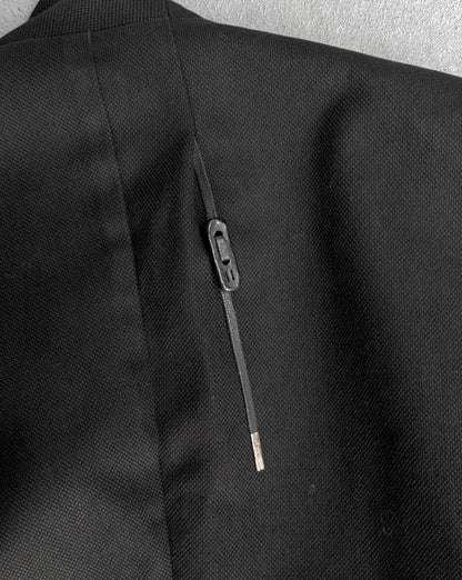 Boris Bidjan Saberi AW10-11 "PRIMITIVE SCULPTURE" Unlined Cotton Canvas Blazer