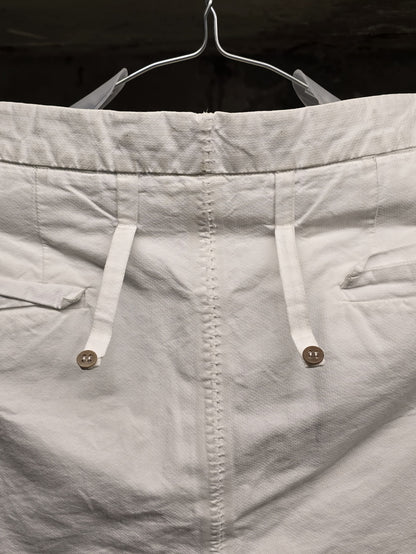Carol Christian Poell 'PM/2671OD-IN BETWEEN/2' Object-dyed Visible Meltlock Front Zip Trousers detail | DRIEW GARMENTS