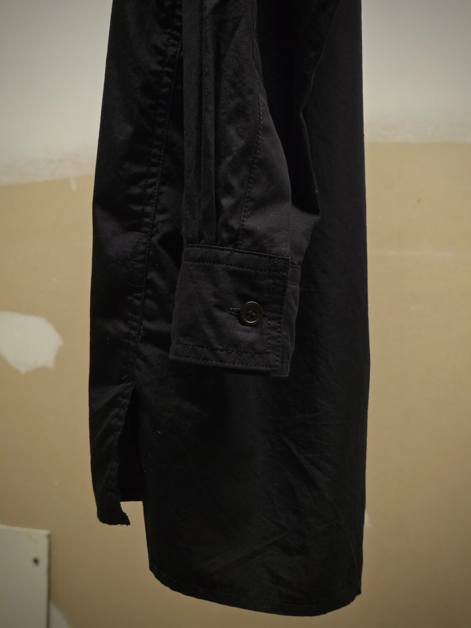 Yohji Yamamoto POUR HOMME SS25 Classic Oversized Shirt detail | DRIEW GARMENTS