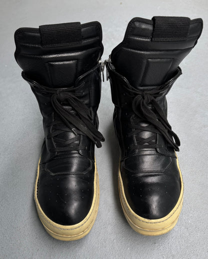 Rick Owens AW15 “SPHINX” Leather Geobasket Sneakers