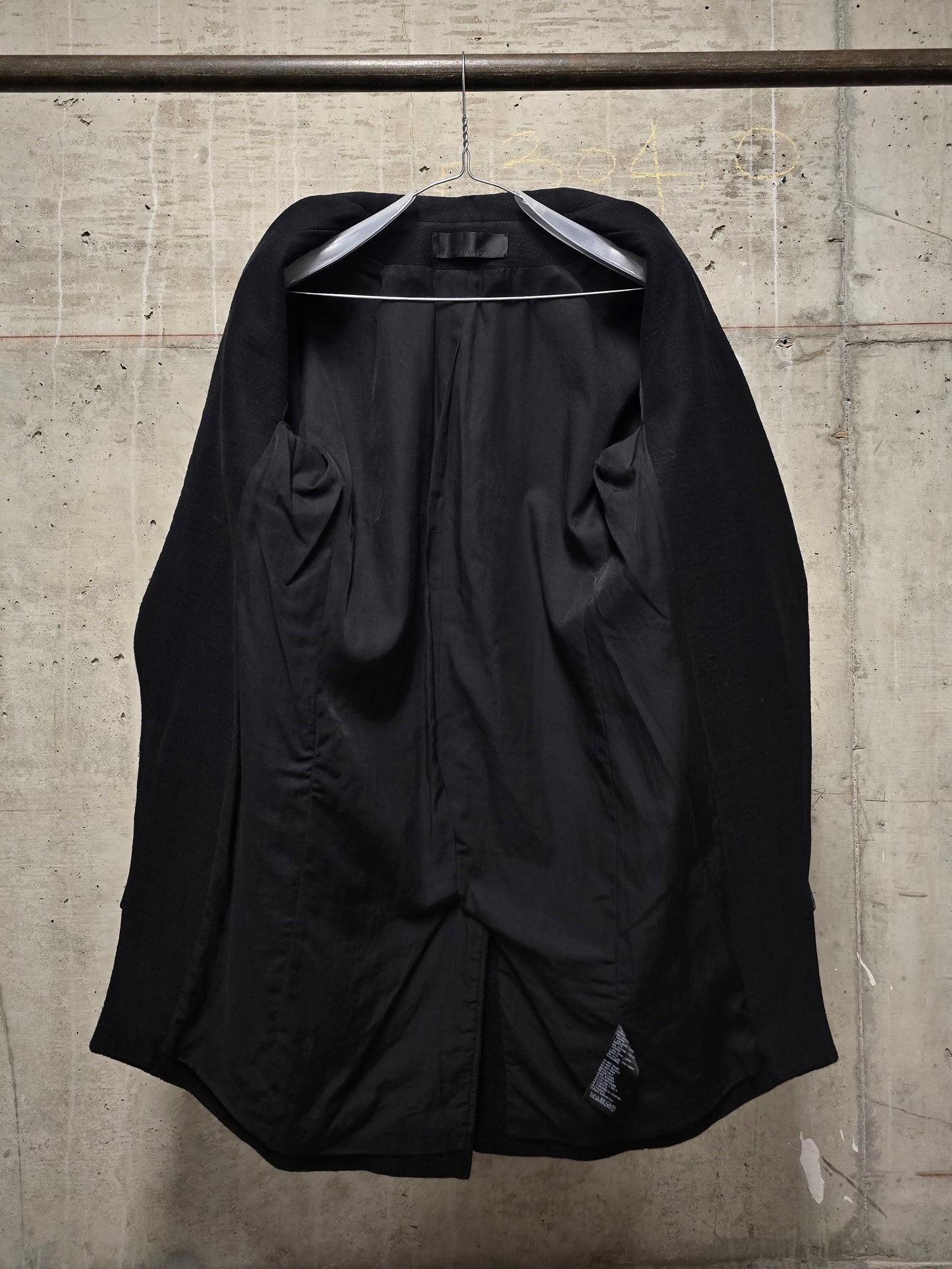 Haider Ackermann 2010s Wide Peak Lapel Open Front Tuxedo Coat