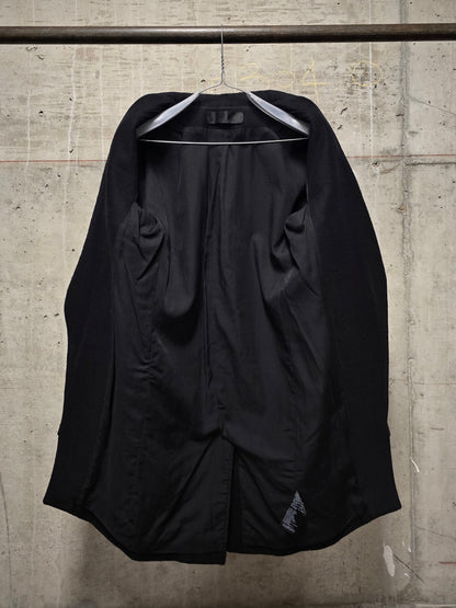 Haider Ackermann 2010s Wide Peak Lapel Open Front Tuxedo Coat