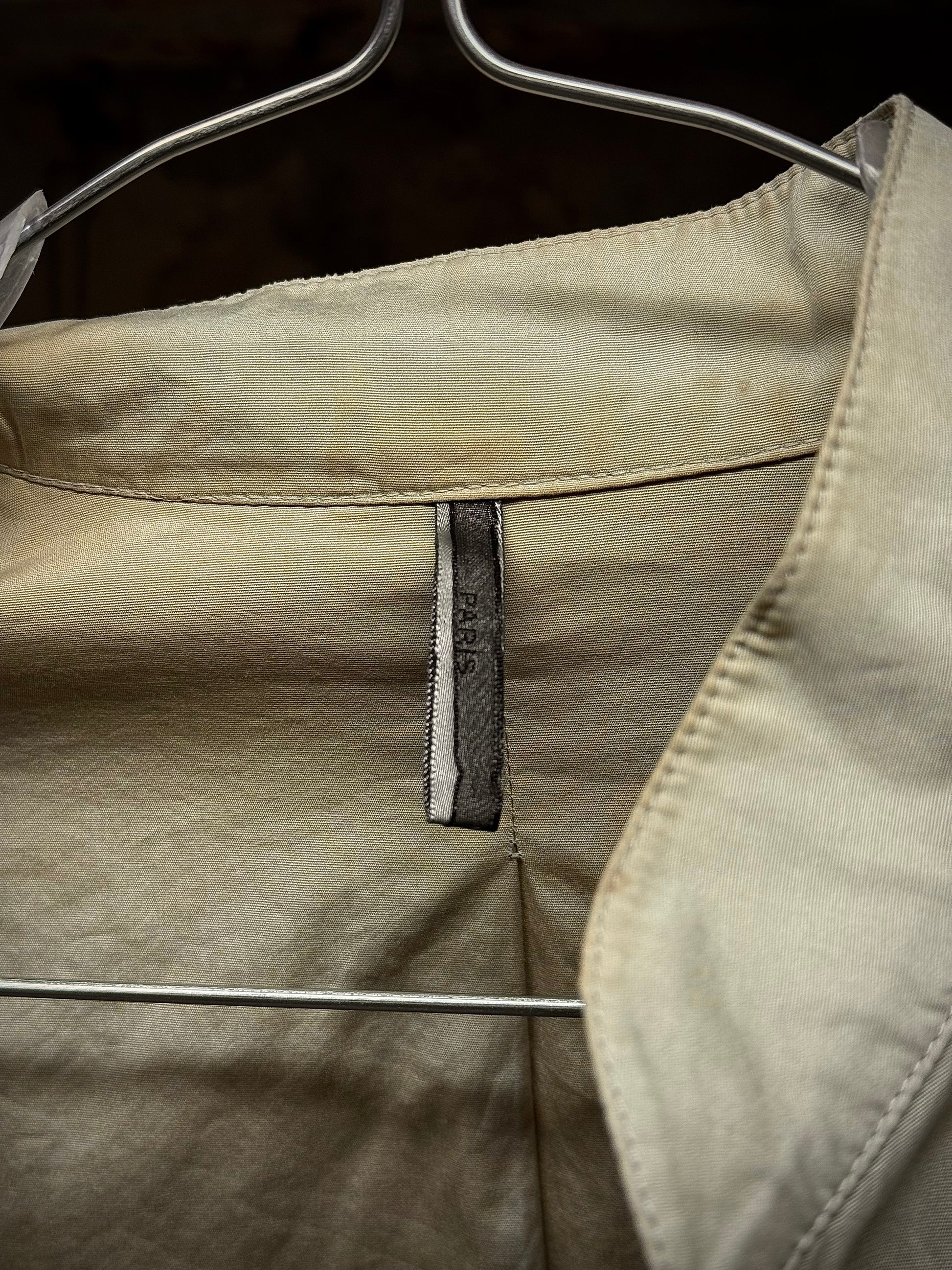 DIOR HOMME by Hedi Slimane SS07 “We Look Good Together”Beige Multi Zip Cropped Jacket detail | DRIEW GARMENTS