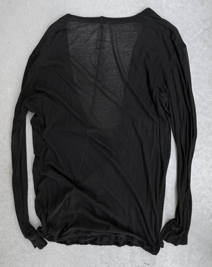 Rick Owens AW22 “STROBE” Black Dylan Cut Long-sleeves