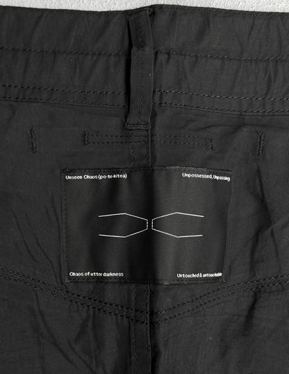 Julius_7 SS16 “sefiroth;” Drop-crotch Panels Drawstring Shorts